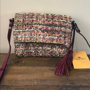 Patricia Nash Multicolor Tweed Crossbody Bag